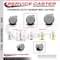 Service Caster 2.375 Inch MRI Safe Caster with Brake, 7/16 Inch Grip Ring Stem SCC-GR02S60-TPR-GRY-B-716138-MRI - alternate 4